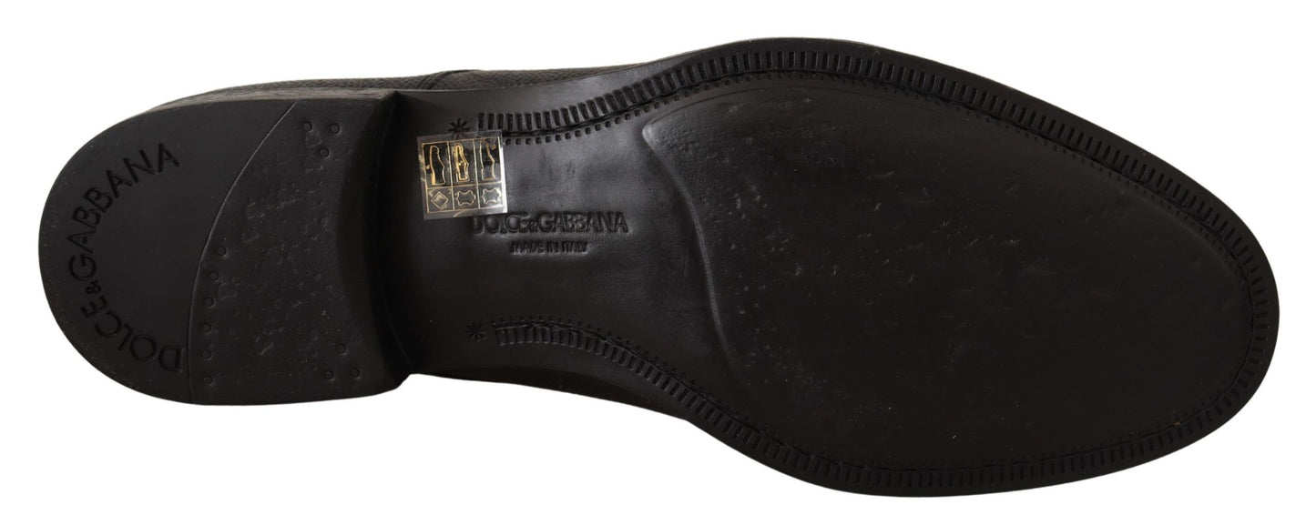 Formelle Derby-Schuhe für Herren aus schwarzem Leder zum Schnüren