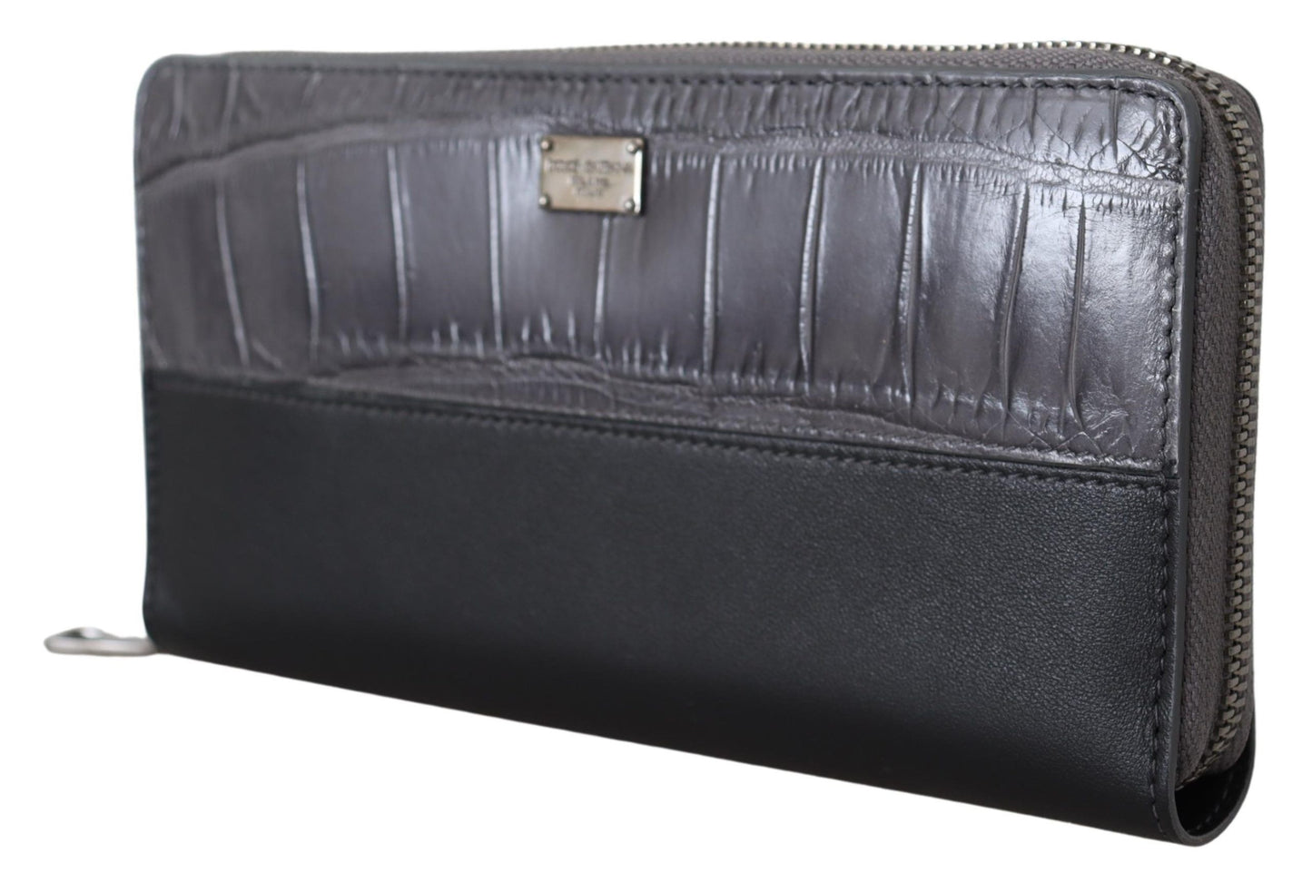 Cartera tipo clutch continental con cremallera en color negro