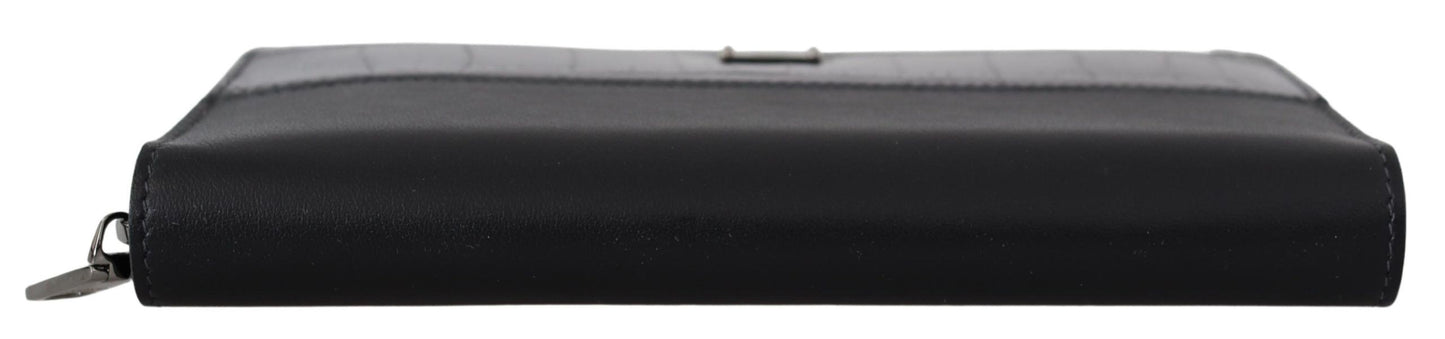 Cartera tipo clutch continental con cremallera en color negro