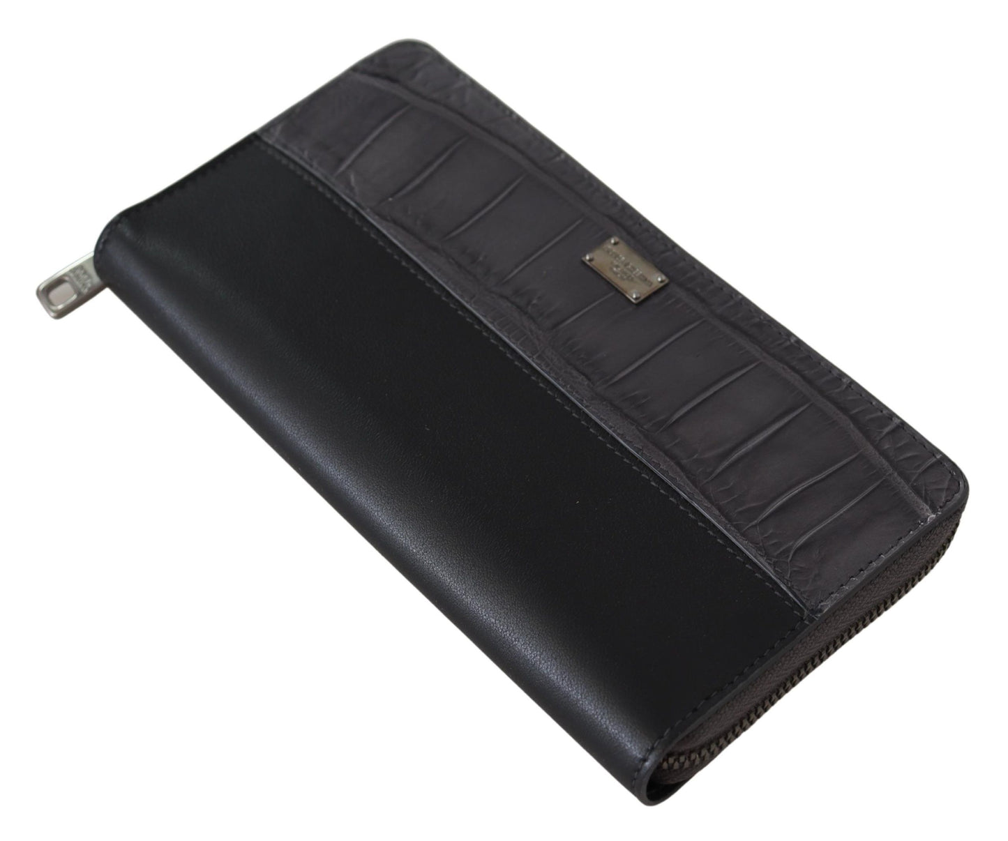 Cartera tipo clutch continental con cremallera en color negro