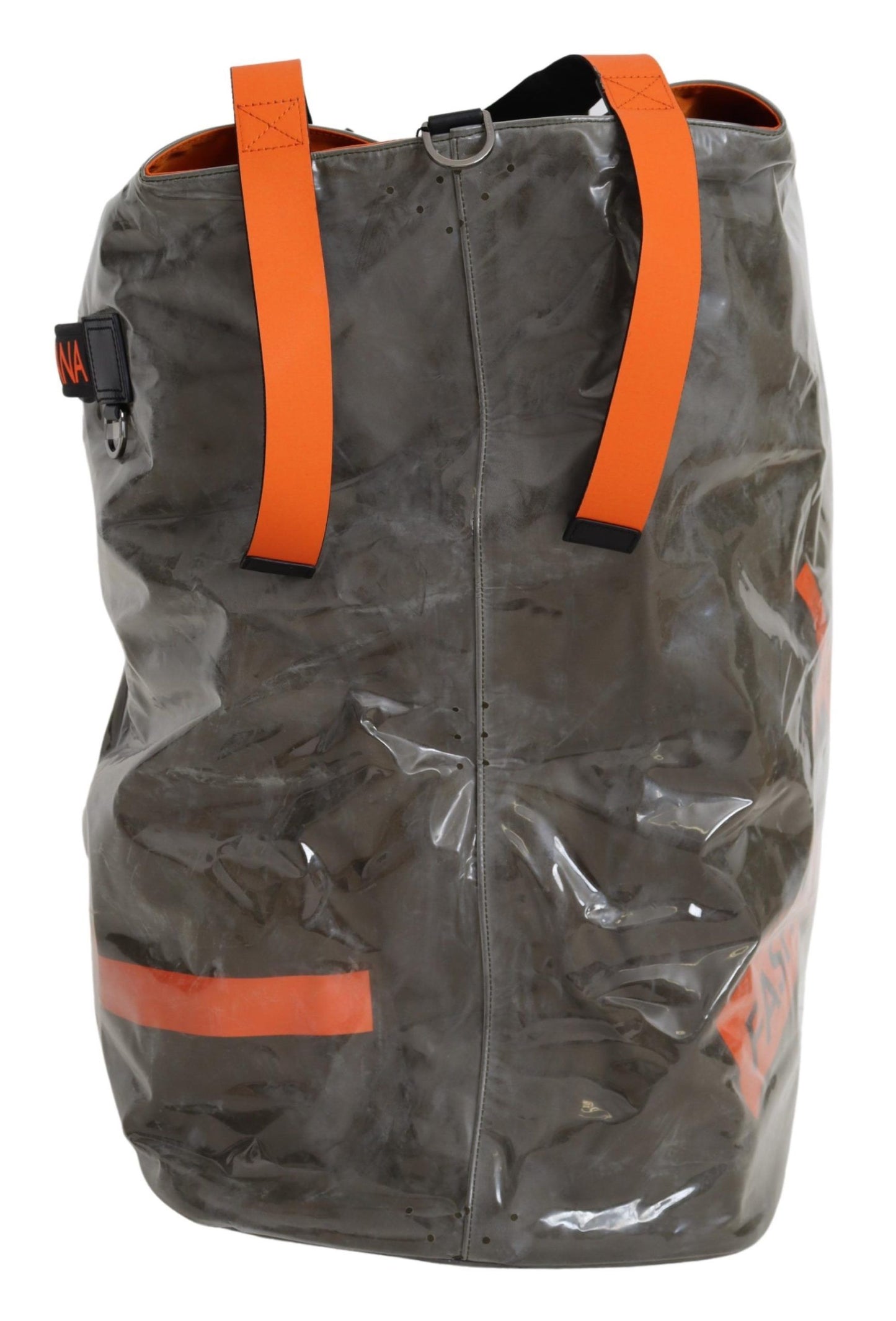 Bolsa de compras verde de tela grande de algodón para hombre