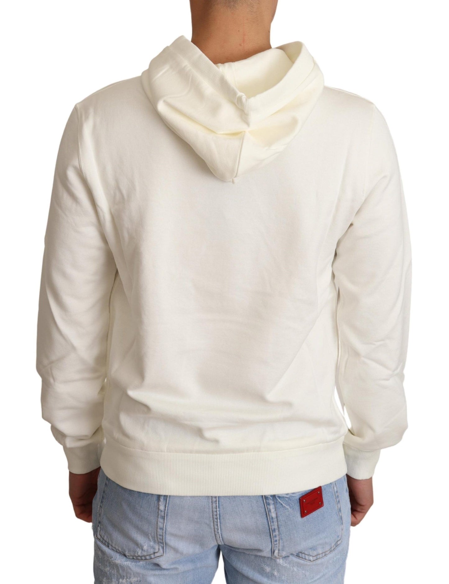 Jersey con capucha de algodón King Ceasar blanco