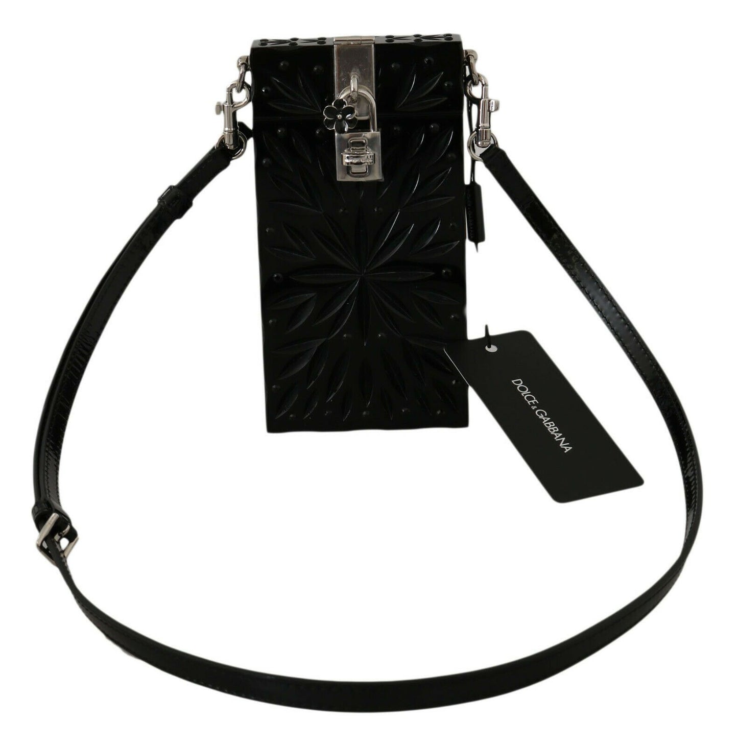 Porta cigarrillos cruzado de plexiglás de cristal negro