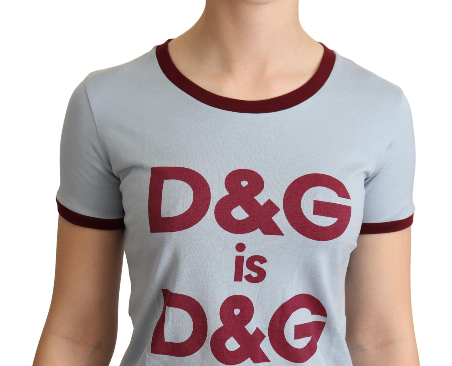 T-shirt D&G Top girocollo blu