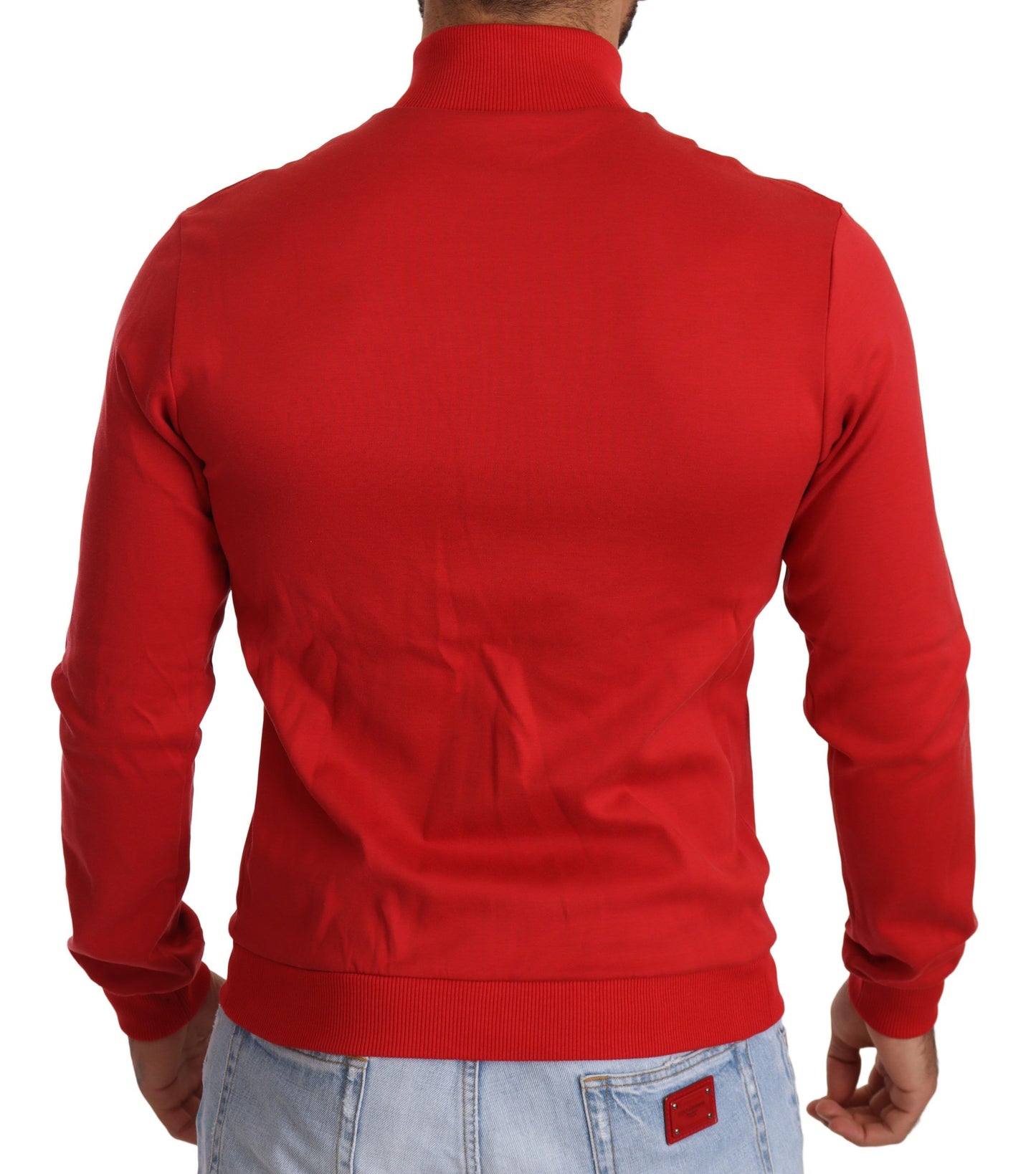 Jersey elástico con cremallera en rojo de DG Motor Club