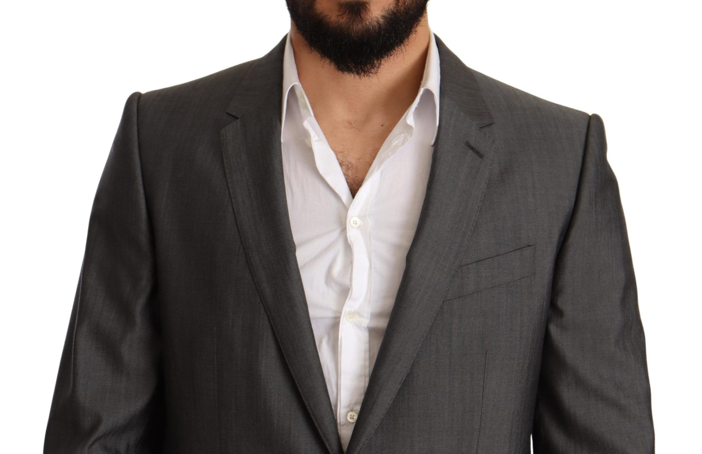 Abito completo slim fit MARTINI grigio metallizzato