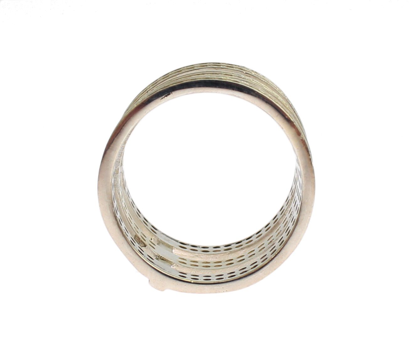 Anillo de plata de ley 925 con circonita transparente auténtica para mujer