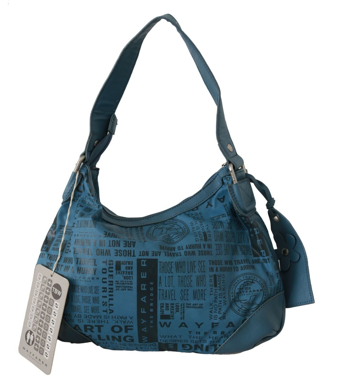 Bolso De Hombro Monedero Estampado Mujer Azul