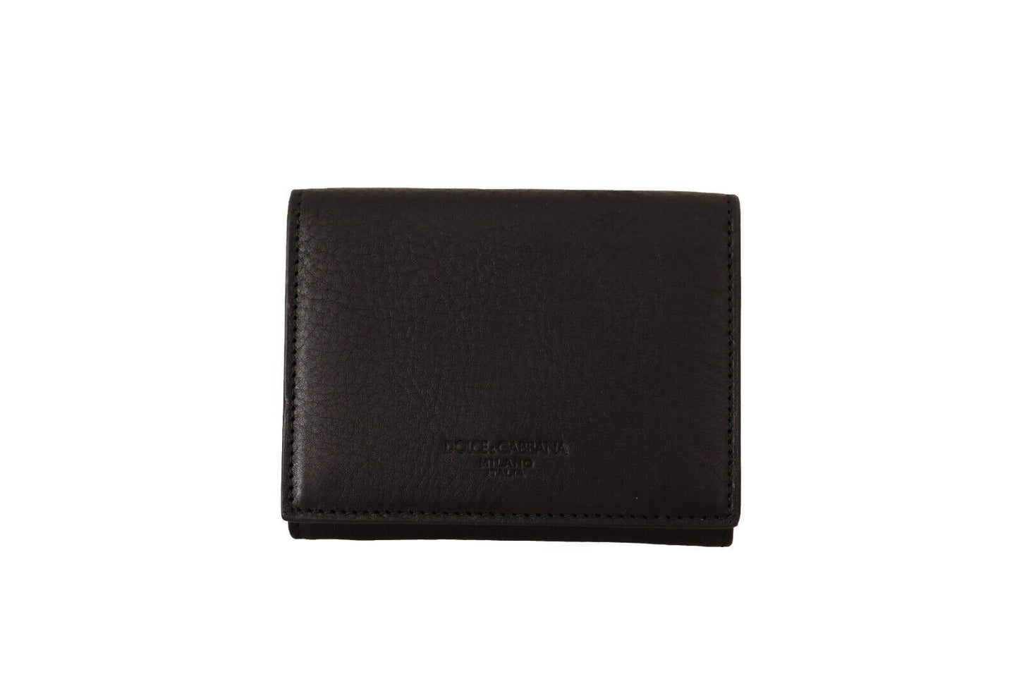 Cartera triple de cuero negro con correa para cinturón y kit múltiple