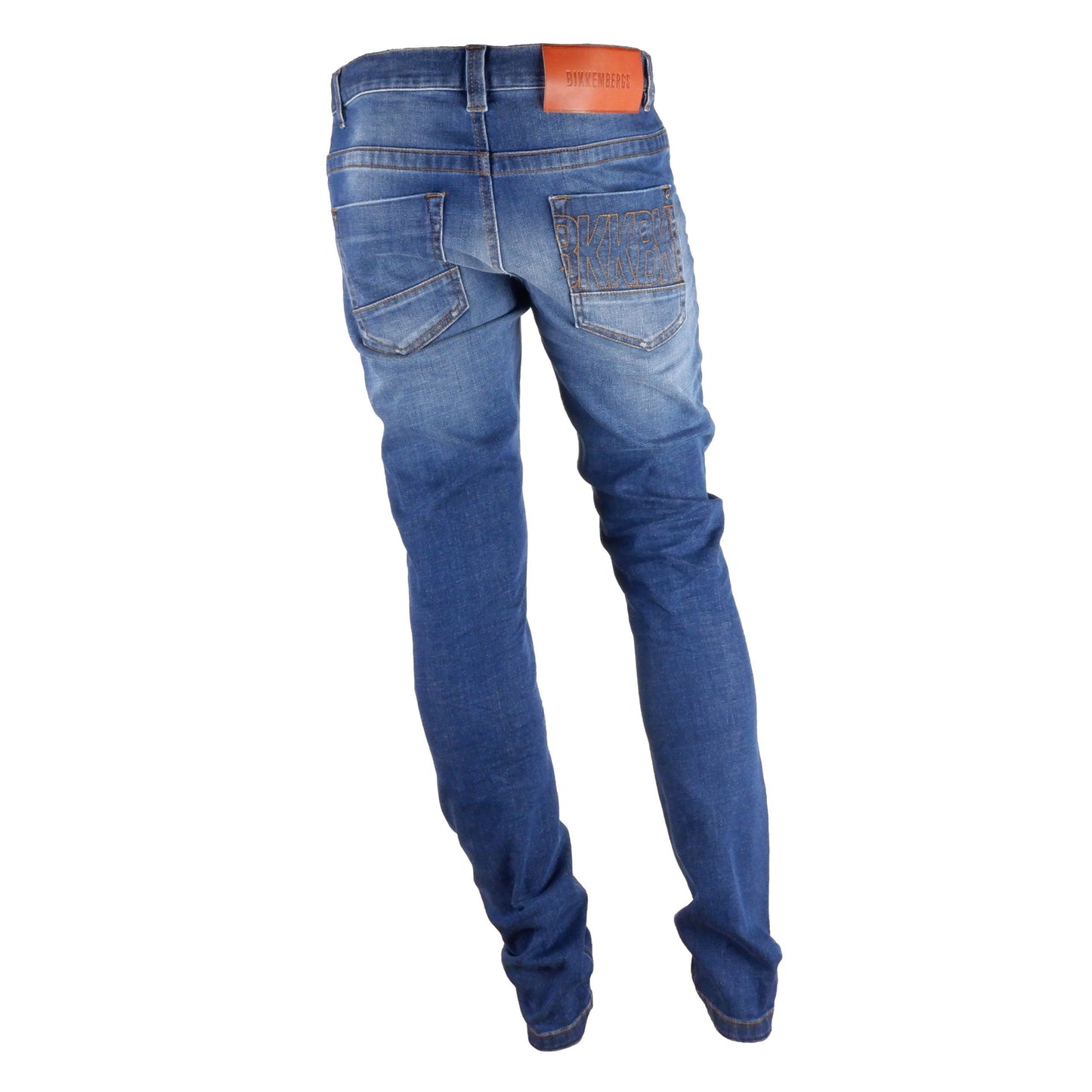 Bikkembergs Sleek Dunkelblaue Regular Fit Jeans
