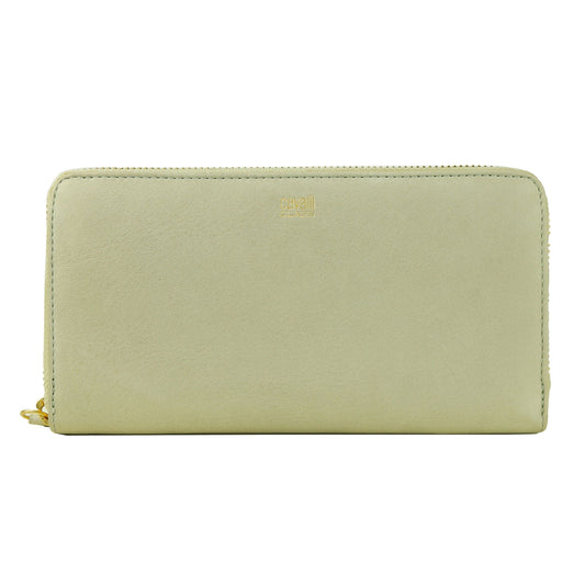 Portefeuille pour femmes en cuir de veau gris Cavalli Class