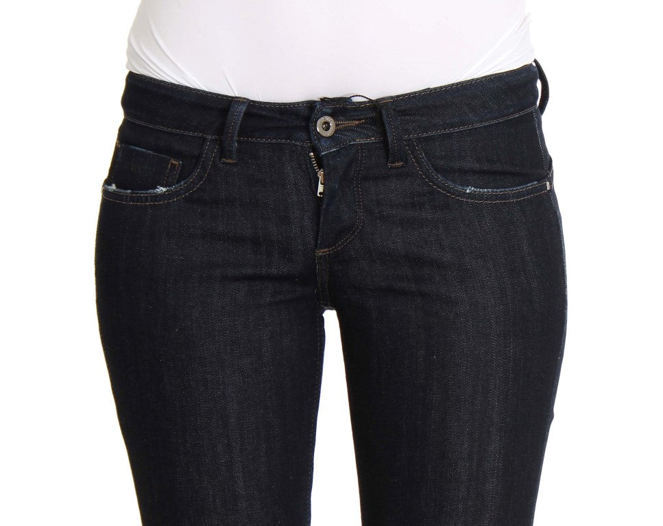Jeans slim fit in cotone elasticizzato blu