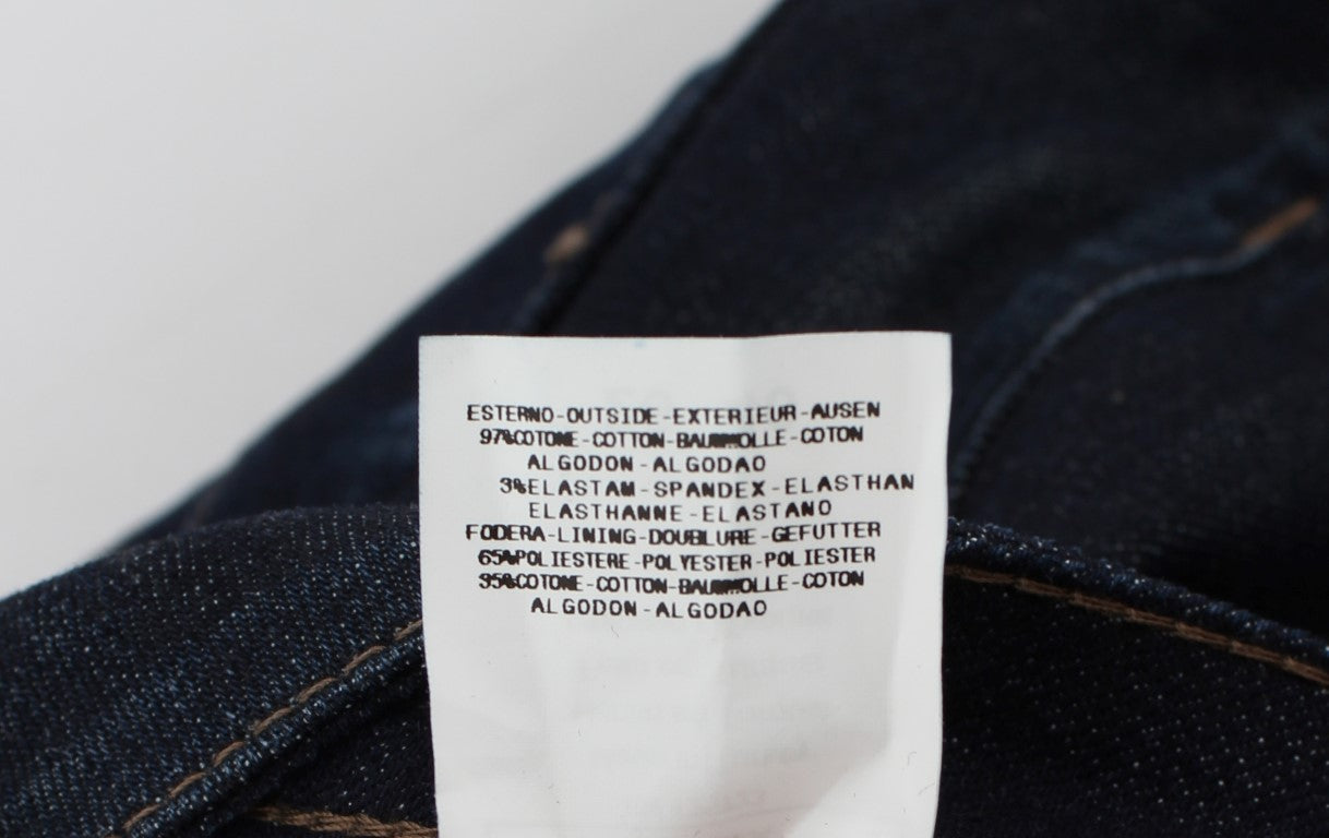 Jeans slim fit in cotone elasticizzato blu
