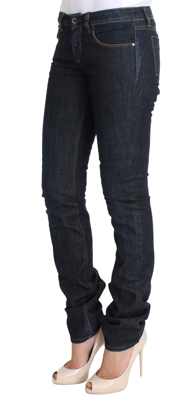 Jeans slim fit in cotone elasticizzato blu