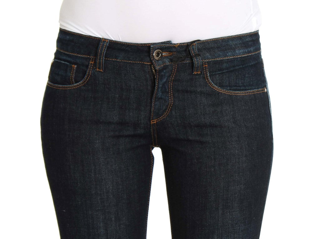 Jeans slim fit in cotone elasticizzato blu