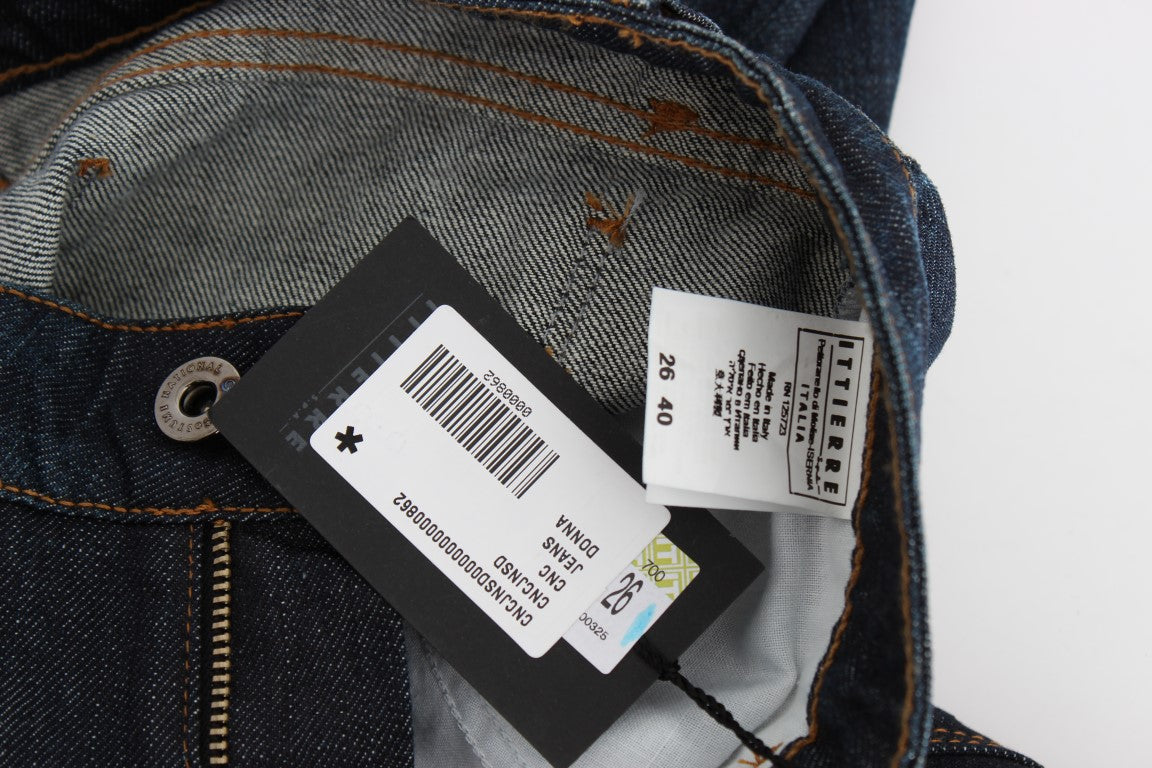 Jeans slim fit in cotone elasticizzato blu