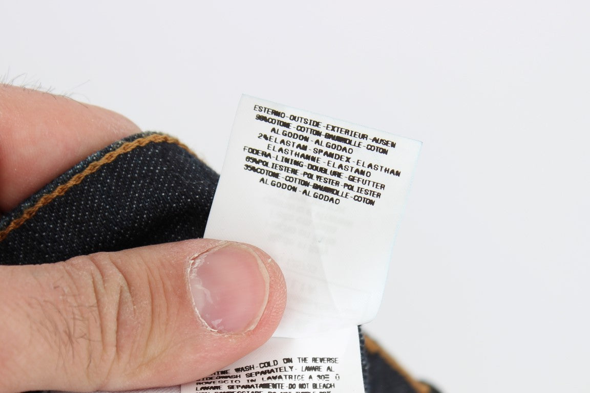 Jeans slim fit in cotone elasticizzato blu