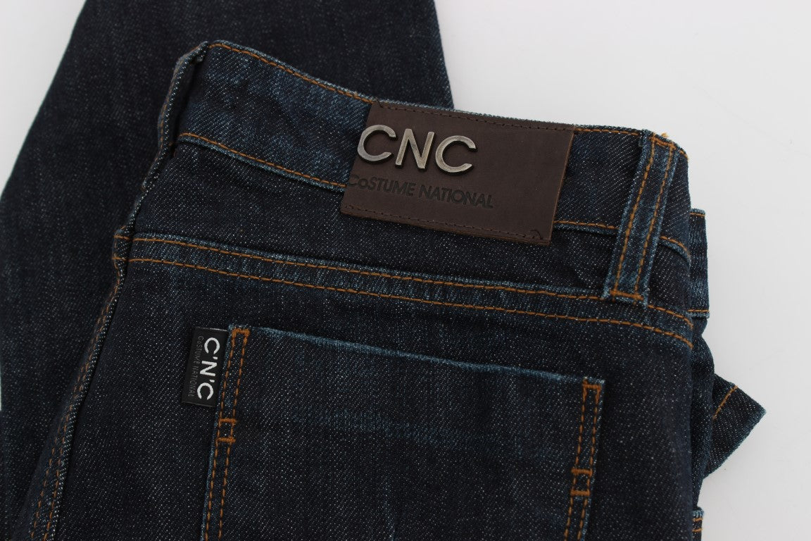 Jeans slim fit in cotone elasticizzato blu