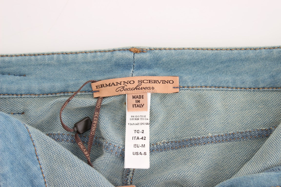 Pantalones capri azules Vaqueros cortos