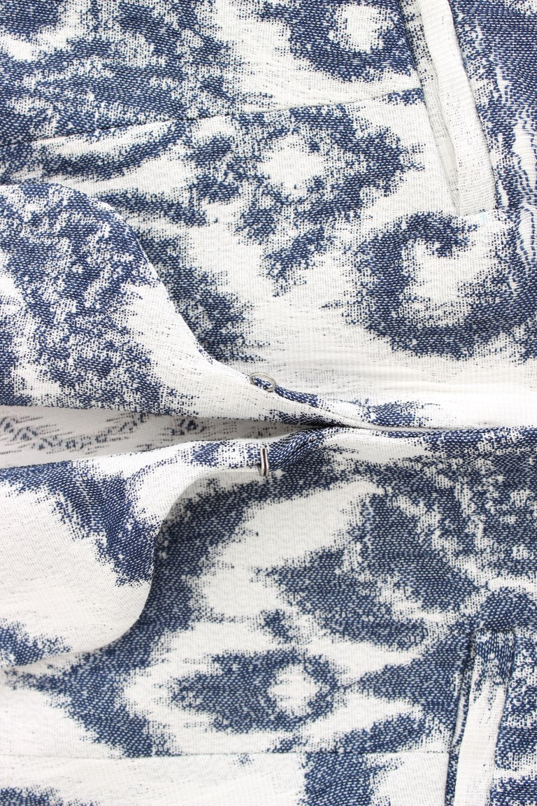 Christian Pellizzari Eleganter zweifarbiger blauer kurzer Blazer