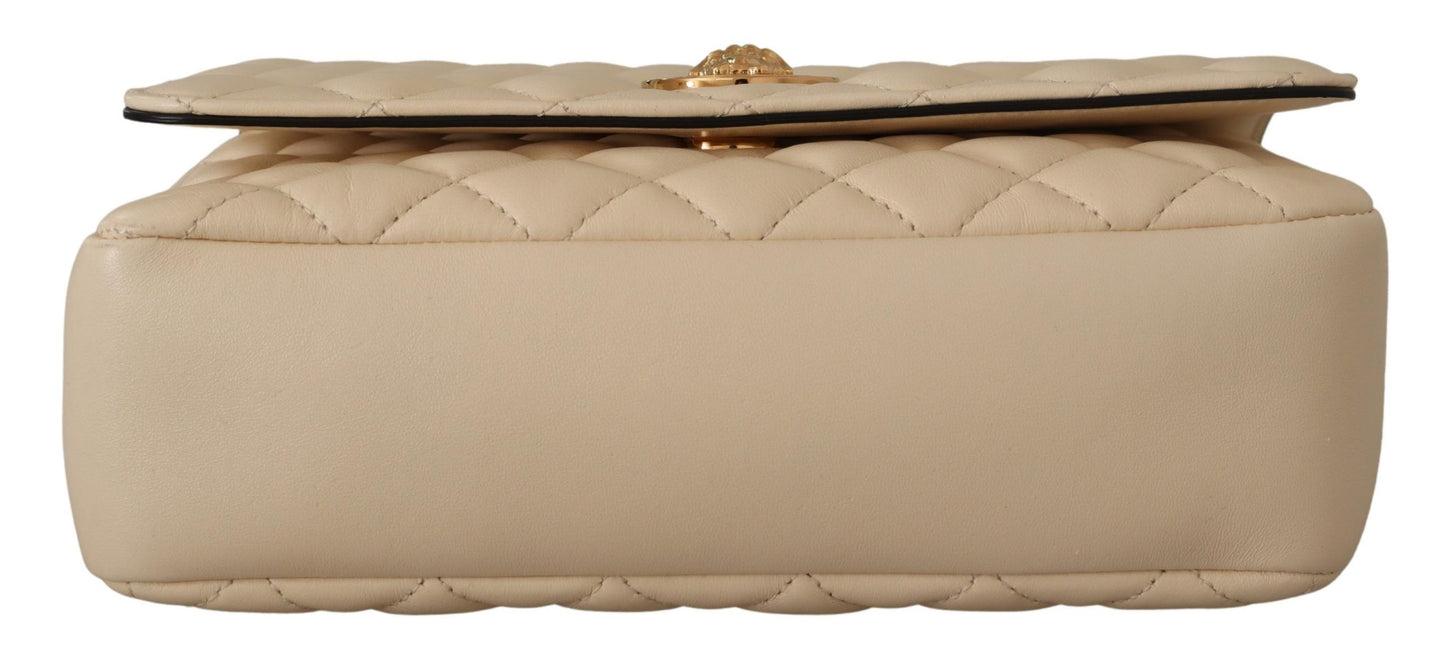 Bolso De Hombro Medusa De Piel De Napa Blanco