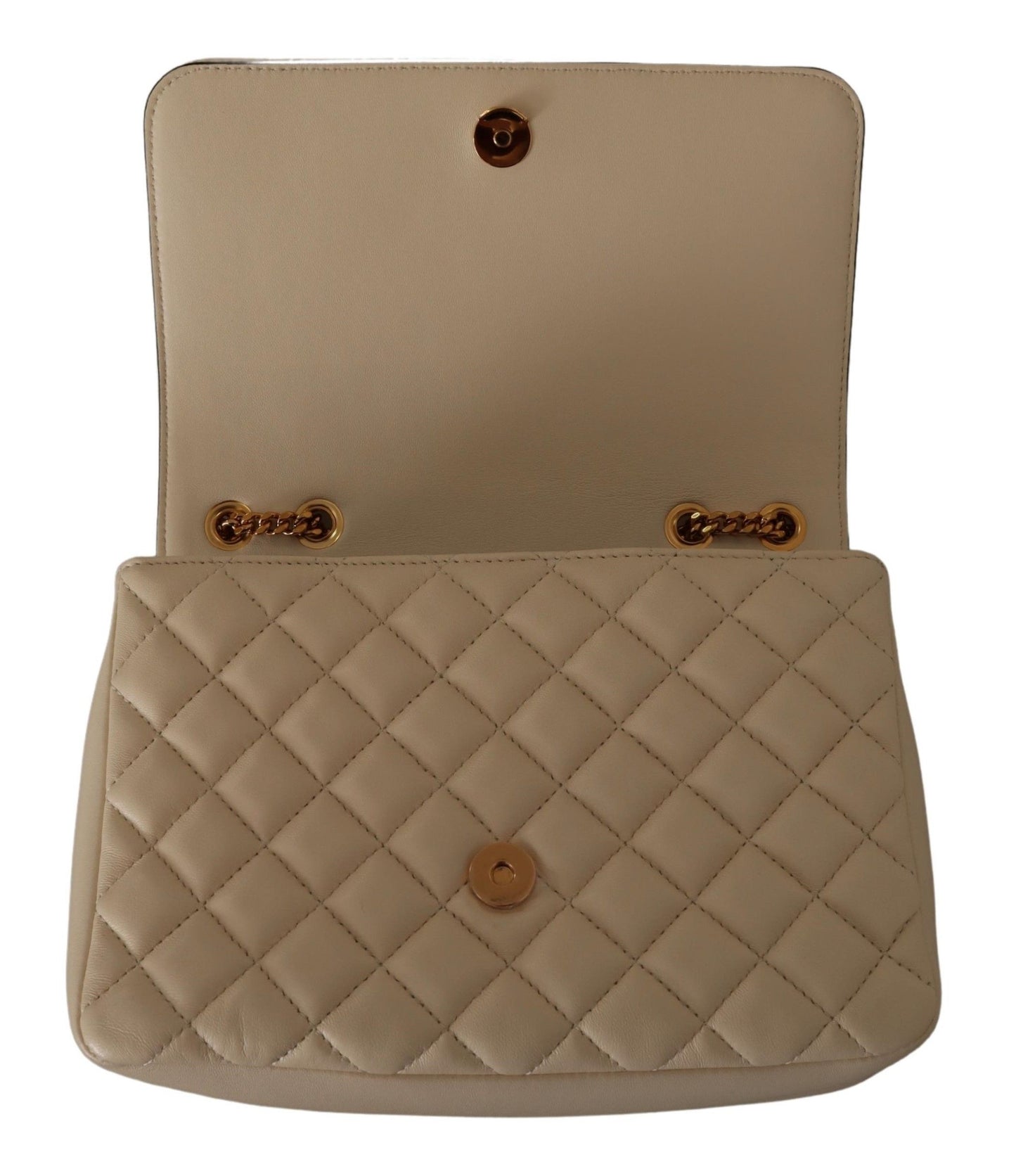 Bolso De Hombro Medusa De Piel De Napa Blanco