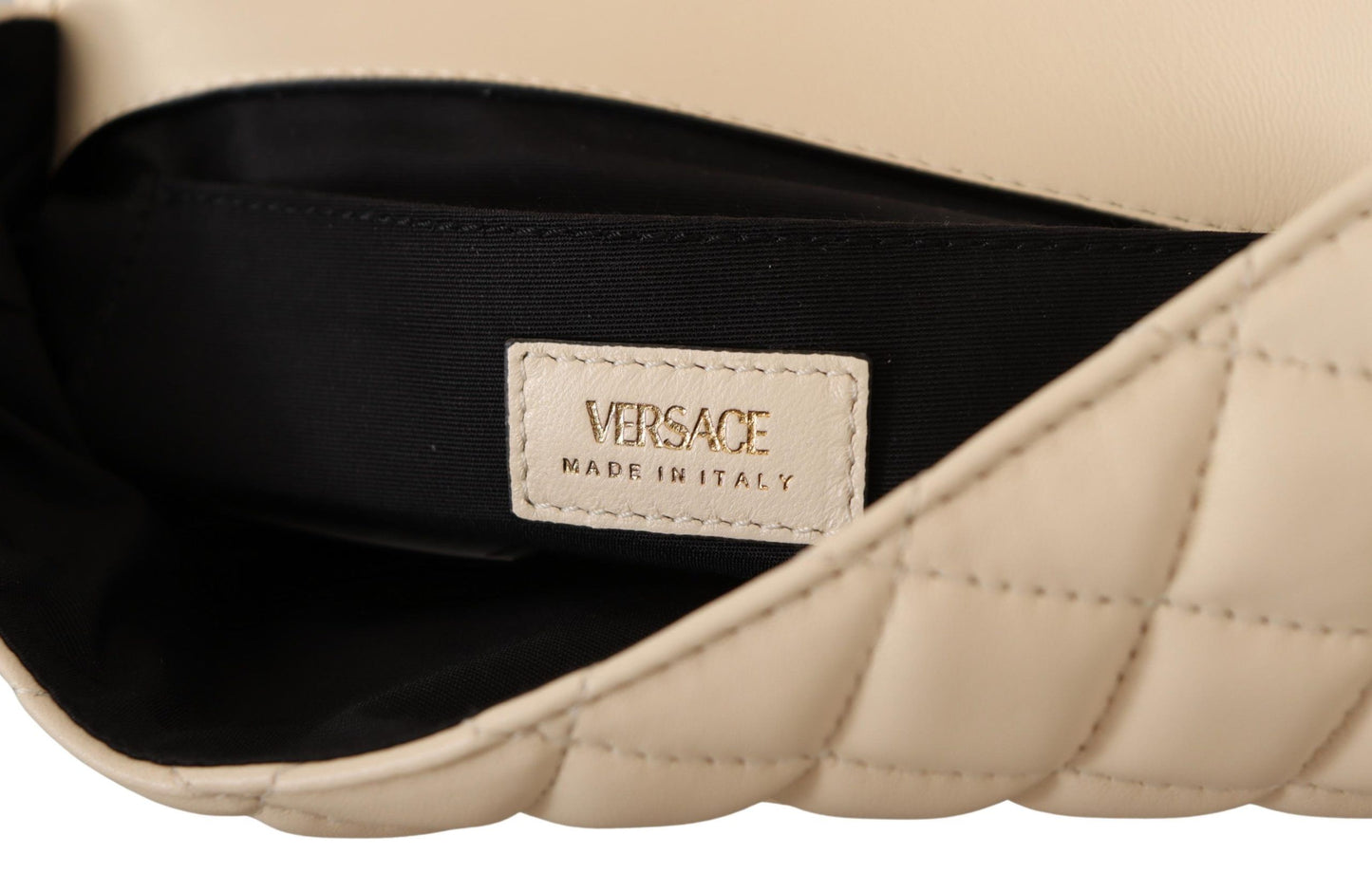 Bolso De Hombro Medusa De Piel De Napa Blanco