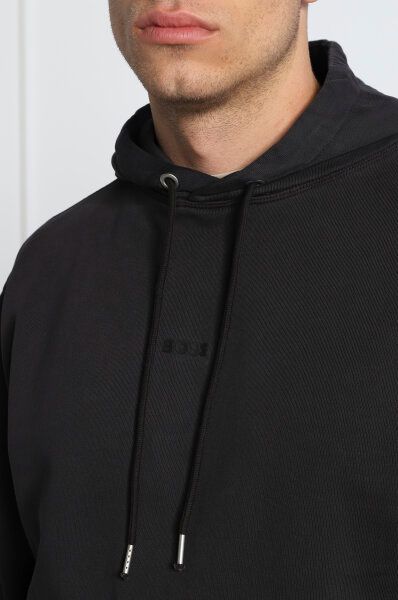 Sudadera con capucha y detalles del logo en algodón azul oscuro