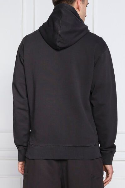 Sudadera con capucha y detalles del logo en algodón azul oscuro