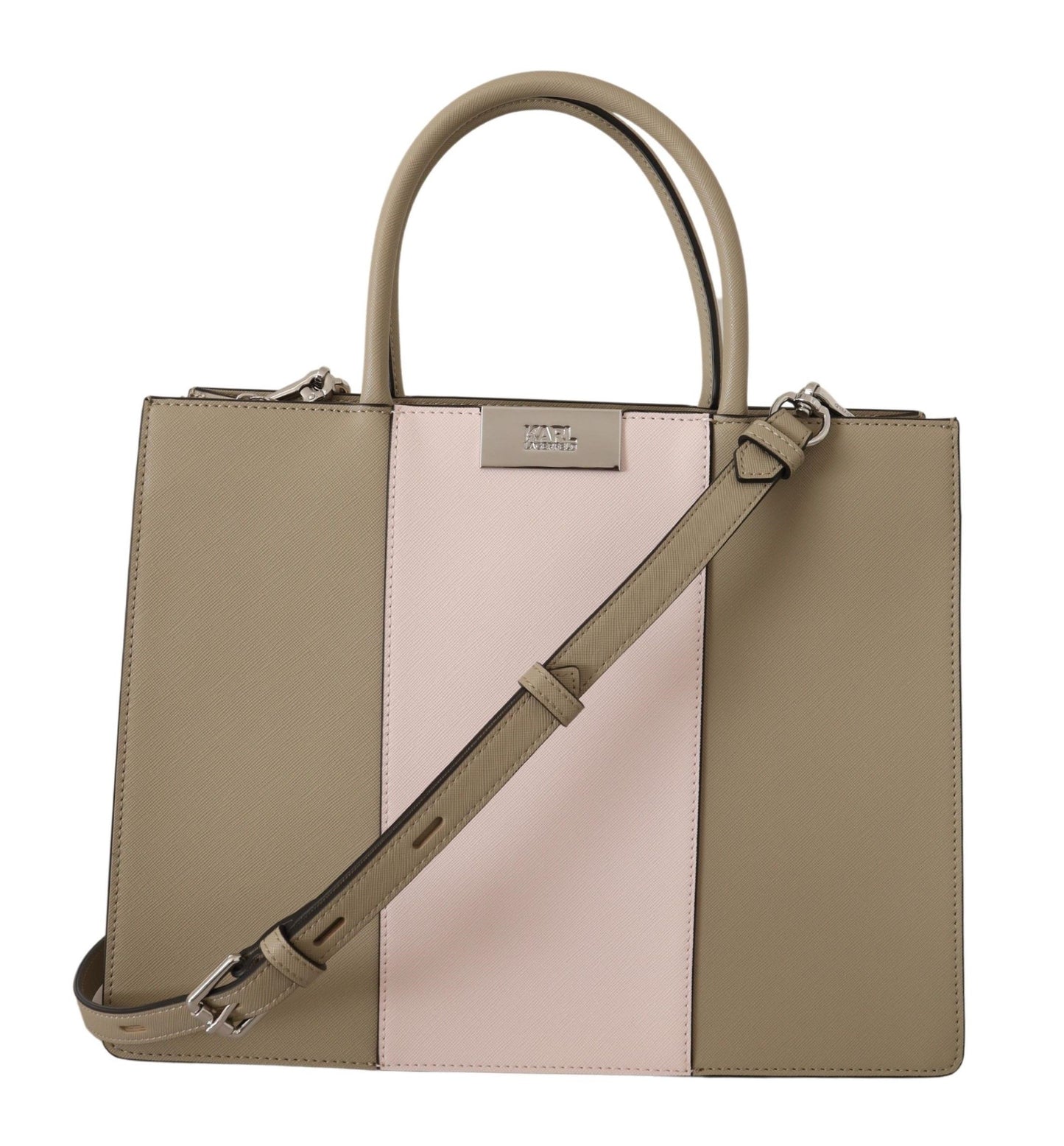 Bolso tote de poliuretano verde salvia