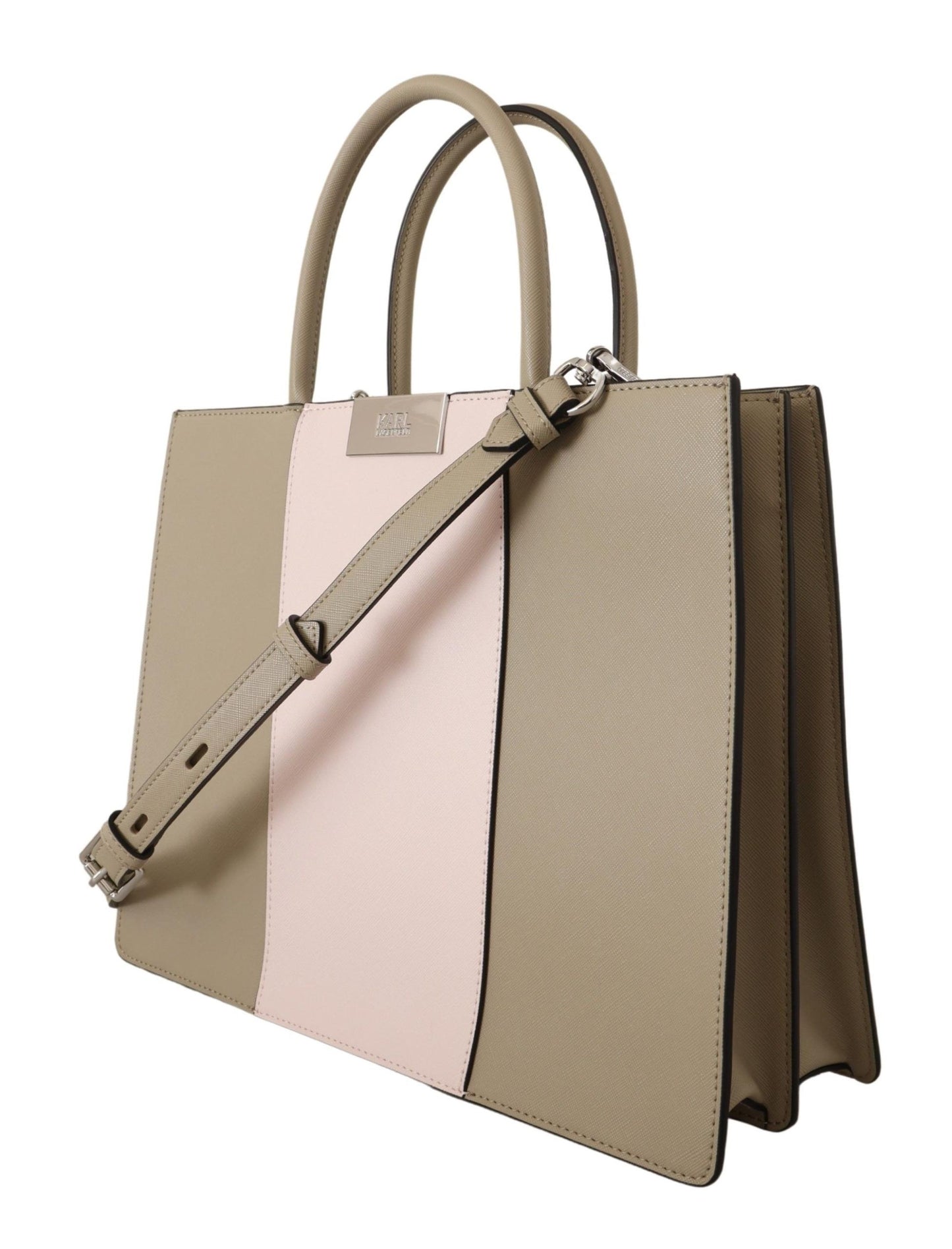 Bolso tote de poliuretano verde salvia