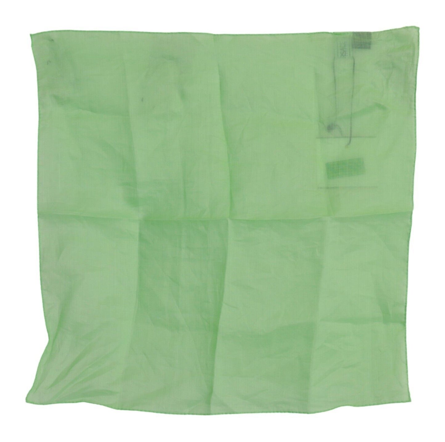 Sciarpa avvolgente con testa foulard quadrata in lino verde mela
