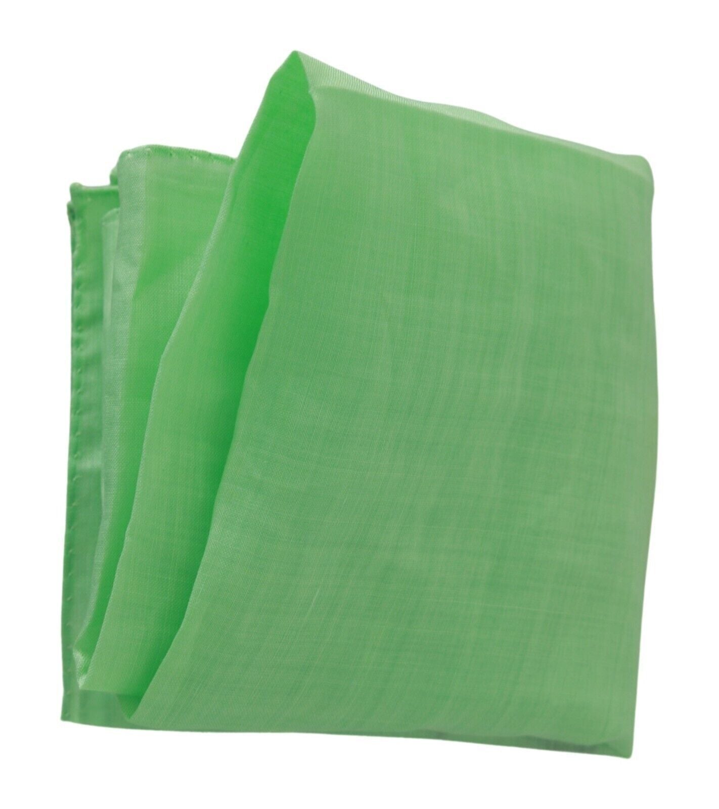 Sciarpa avvolgente con testa foulard quadrata in lino verde mela