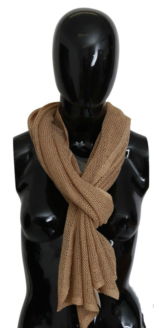 Sciarpa Foulard con scialle invernale con collo marrone