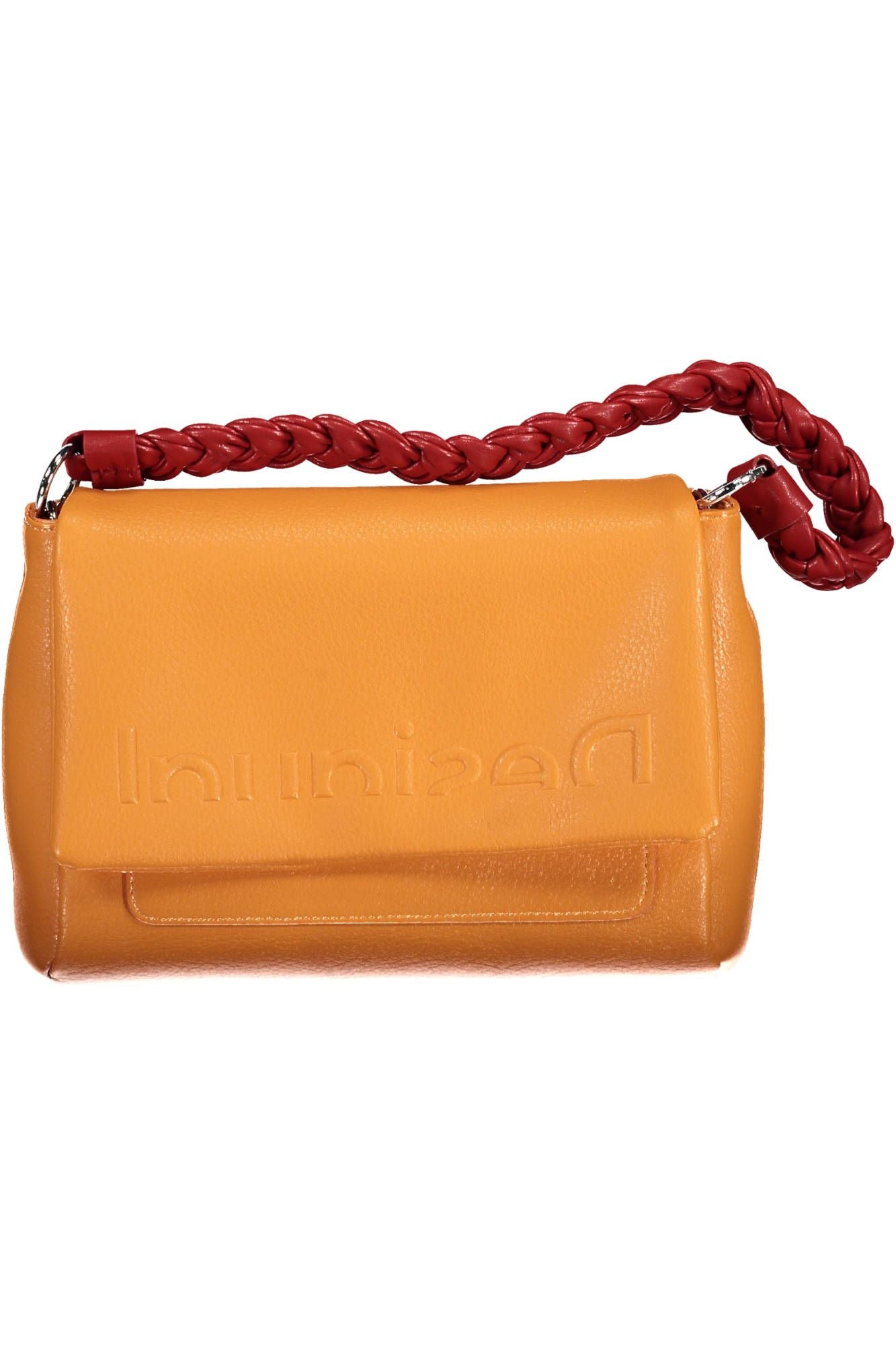 Desigual – Schicke, orange Umhängetasche mit kontrastierenden Details