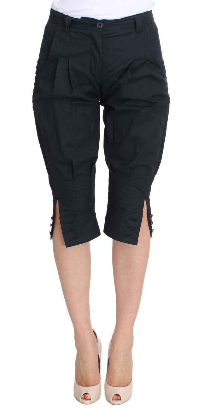 Pantaloni a 3/4 in cotone blu