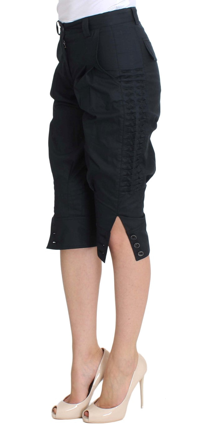 Pantaloni a 3/4 in cotone blu