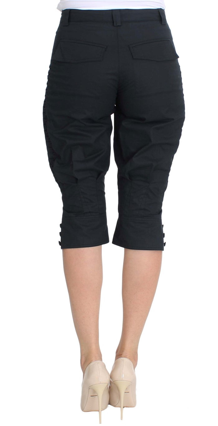 Pantaloni a 3/4 in cotone blu