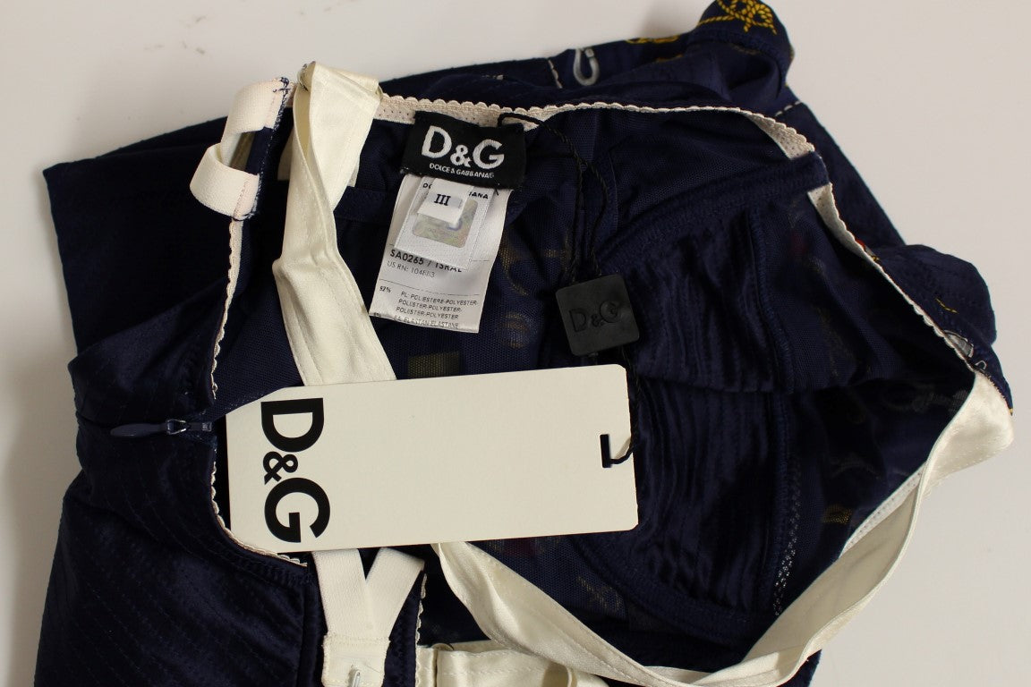 Canotta blu con motivo marinaio