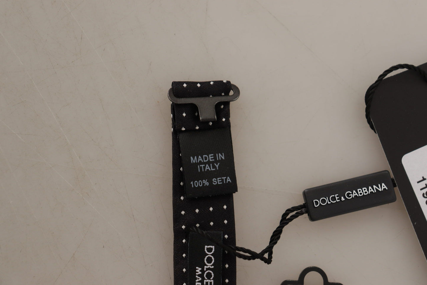 Papillon Papillon con collo regolabile a pois bianchi neri