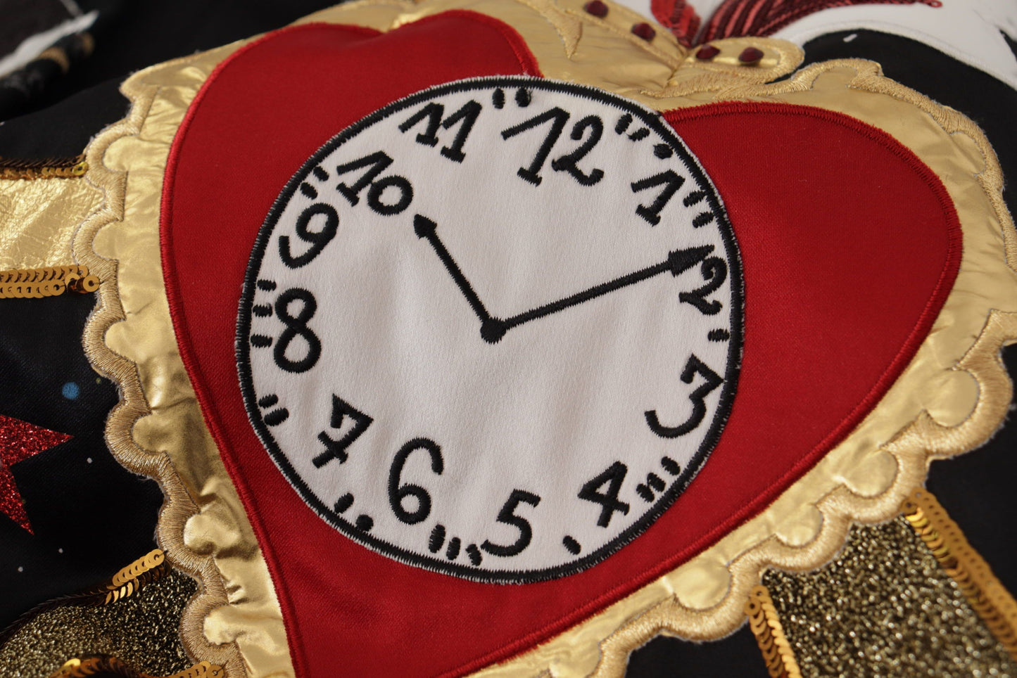 Gonna per pianoforte con paillettes Black Love Clock