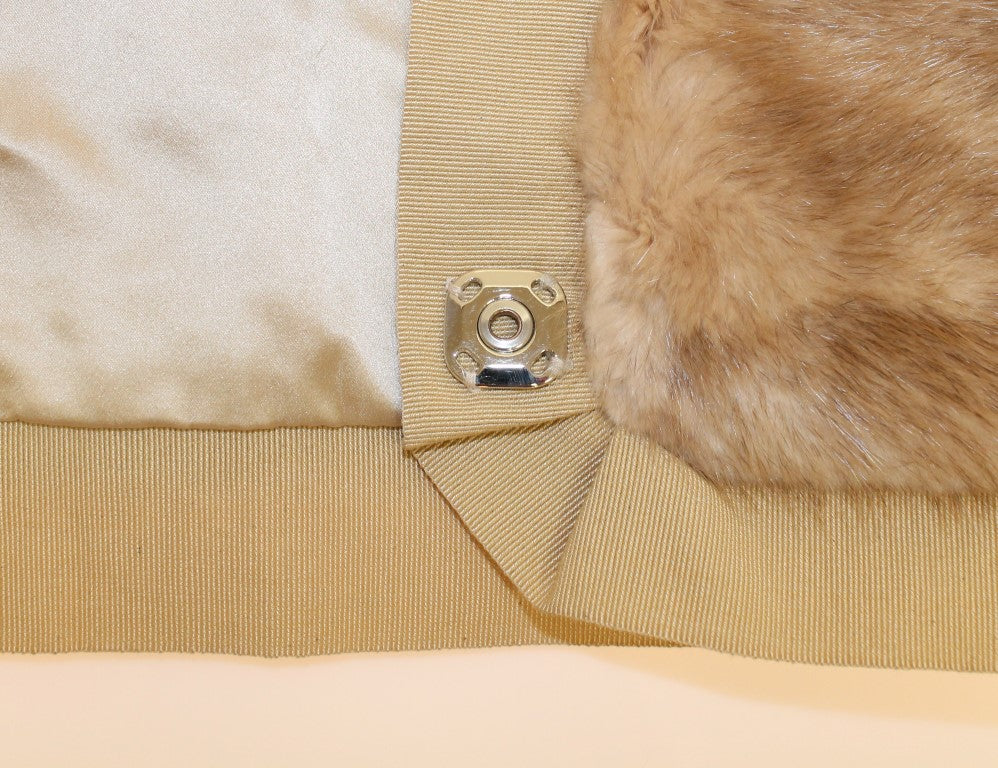 Sciarpa Foulard in pelliccia di VISONE beige