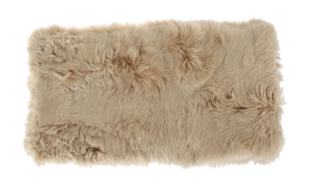 Sciarpa con colletto in alpaca beige