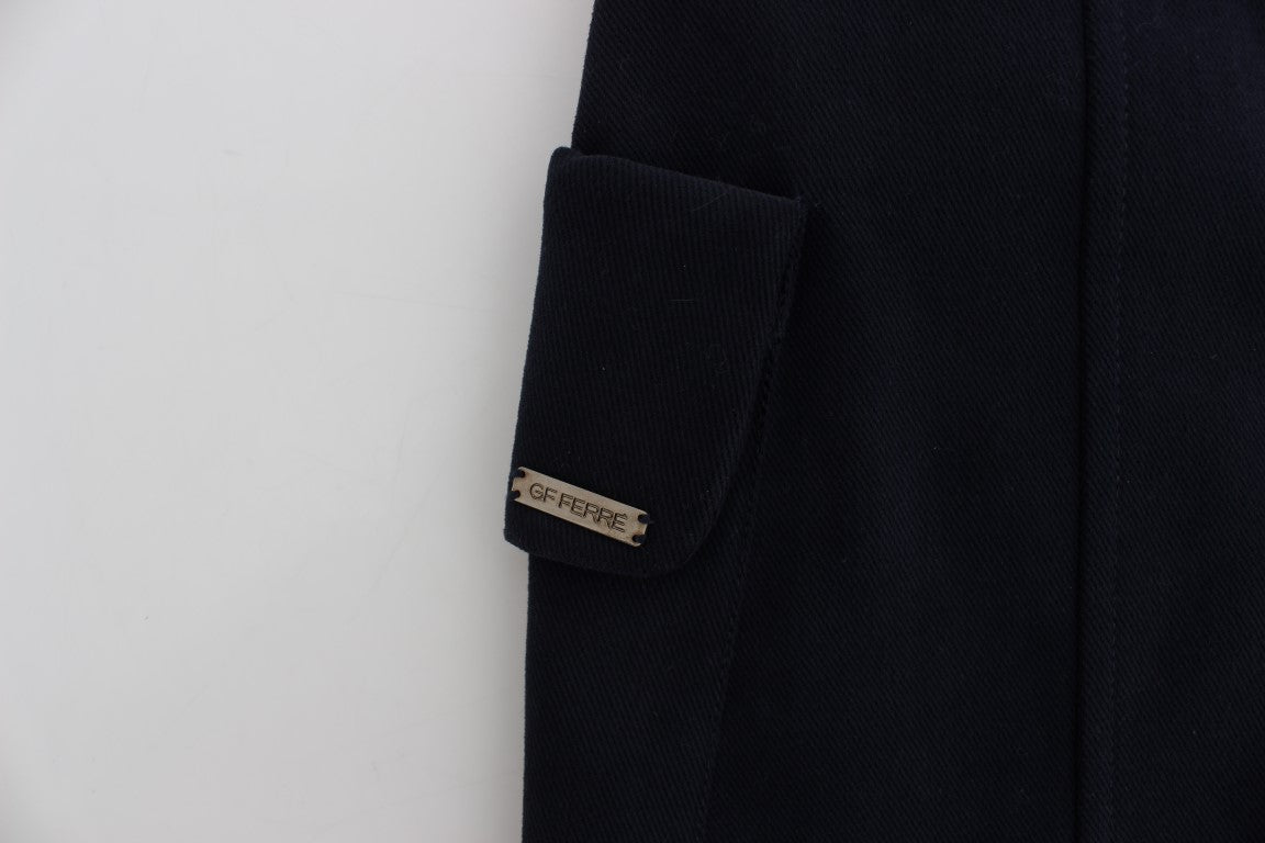 Minigonna in denim di cotone blu