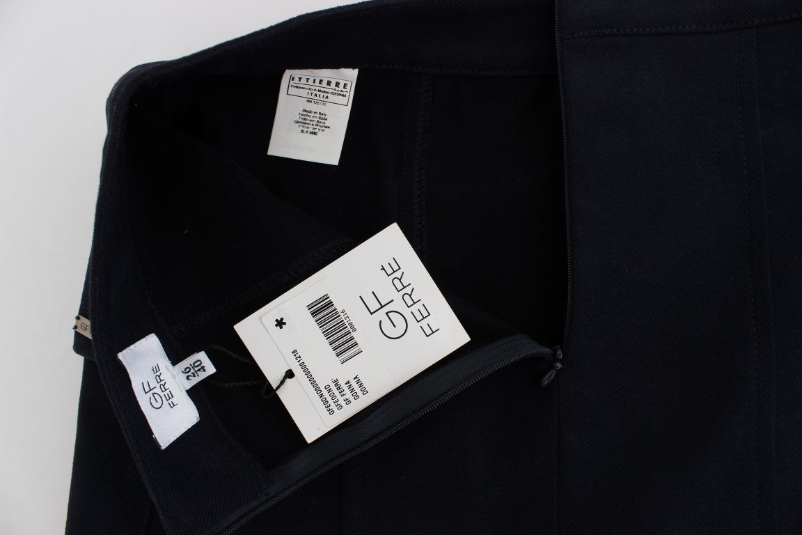 Minigonna in denim di cotone blu