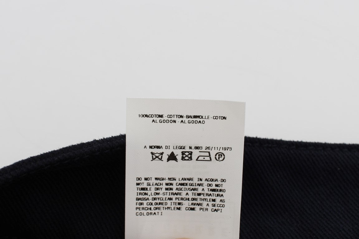 Minigonna in denim di cotone blu