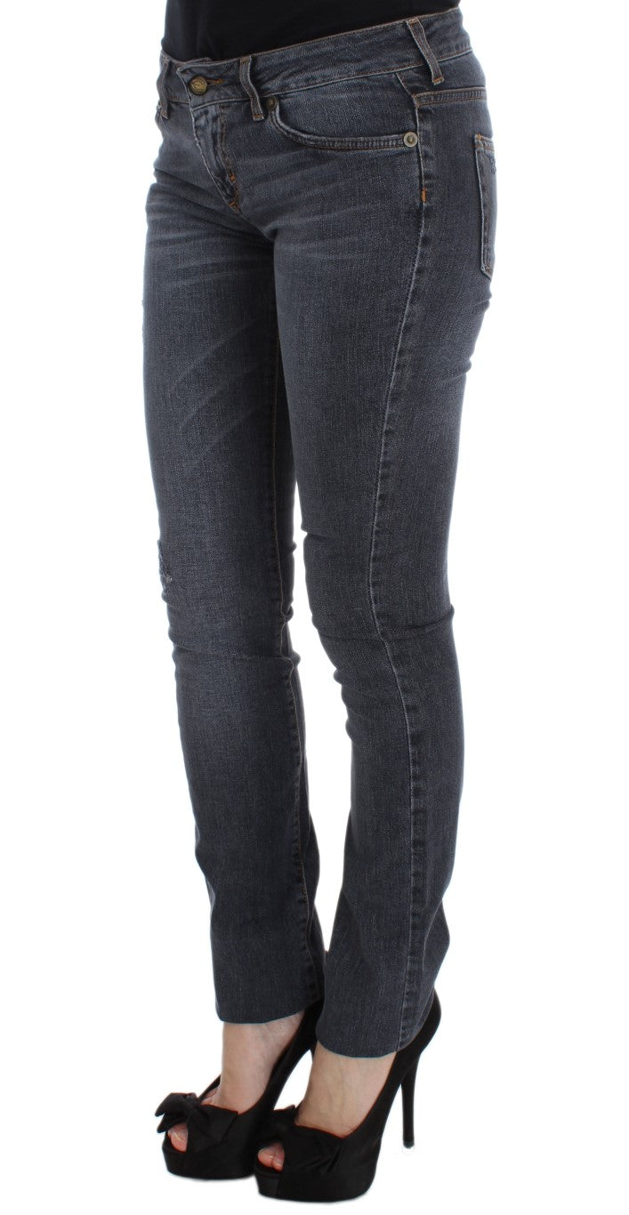 Jeans slim fit in misto cotone lavaggio blu