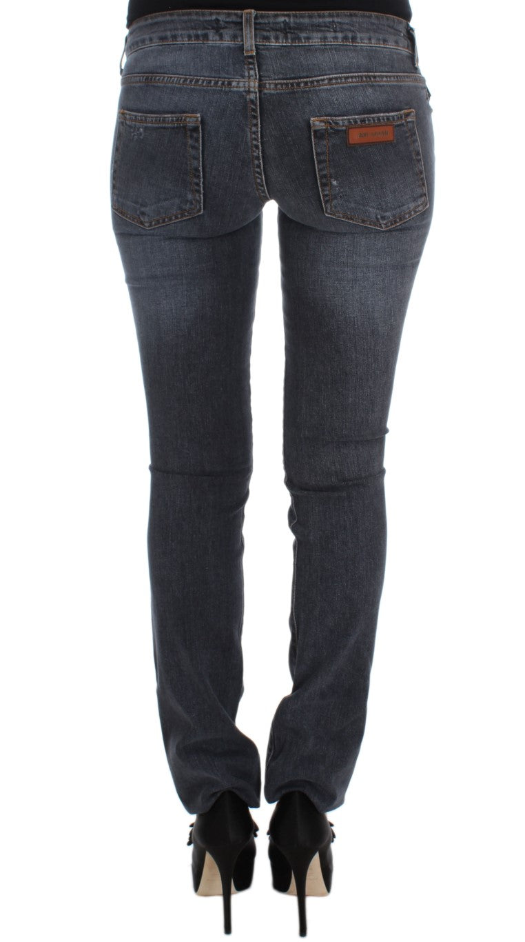 Jeans slim fit in misto cotone lavaggio blu