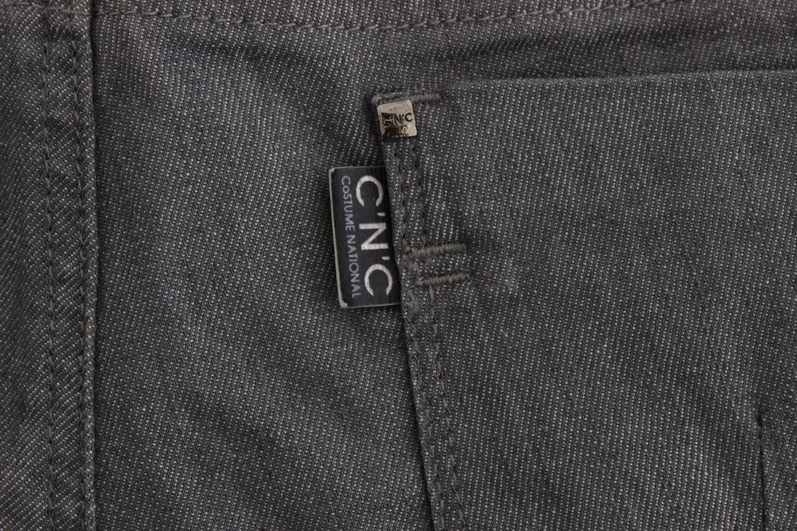 Jeans slim fit in misto cotone grigio