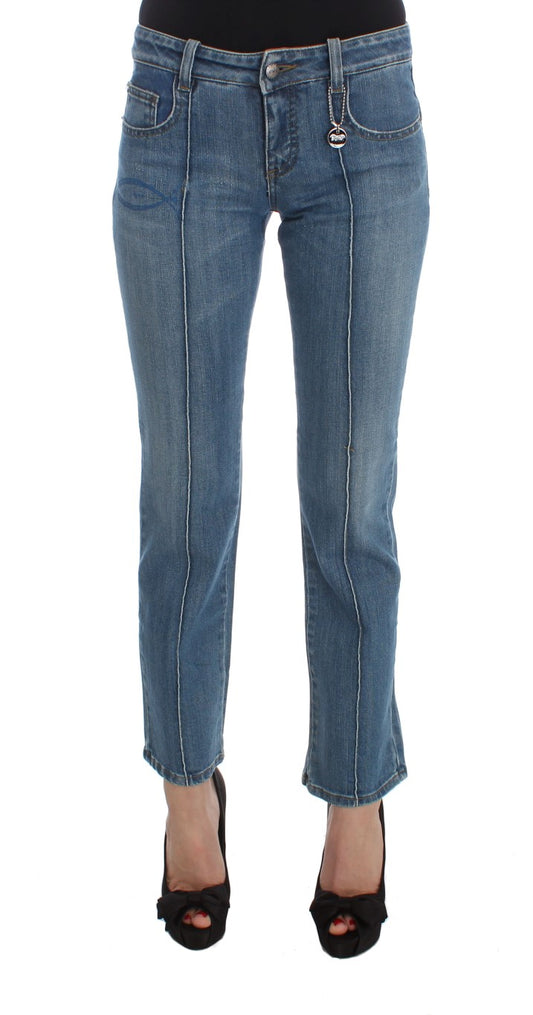 Jeans Slim Fit Bleus Costume National Chic pour la Femme Moderne